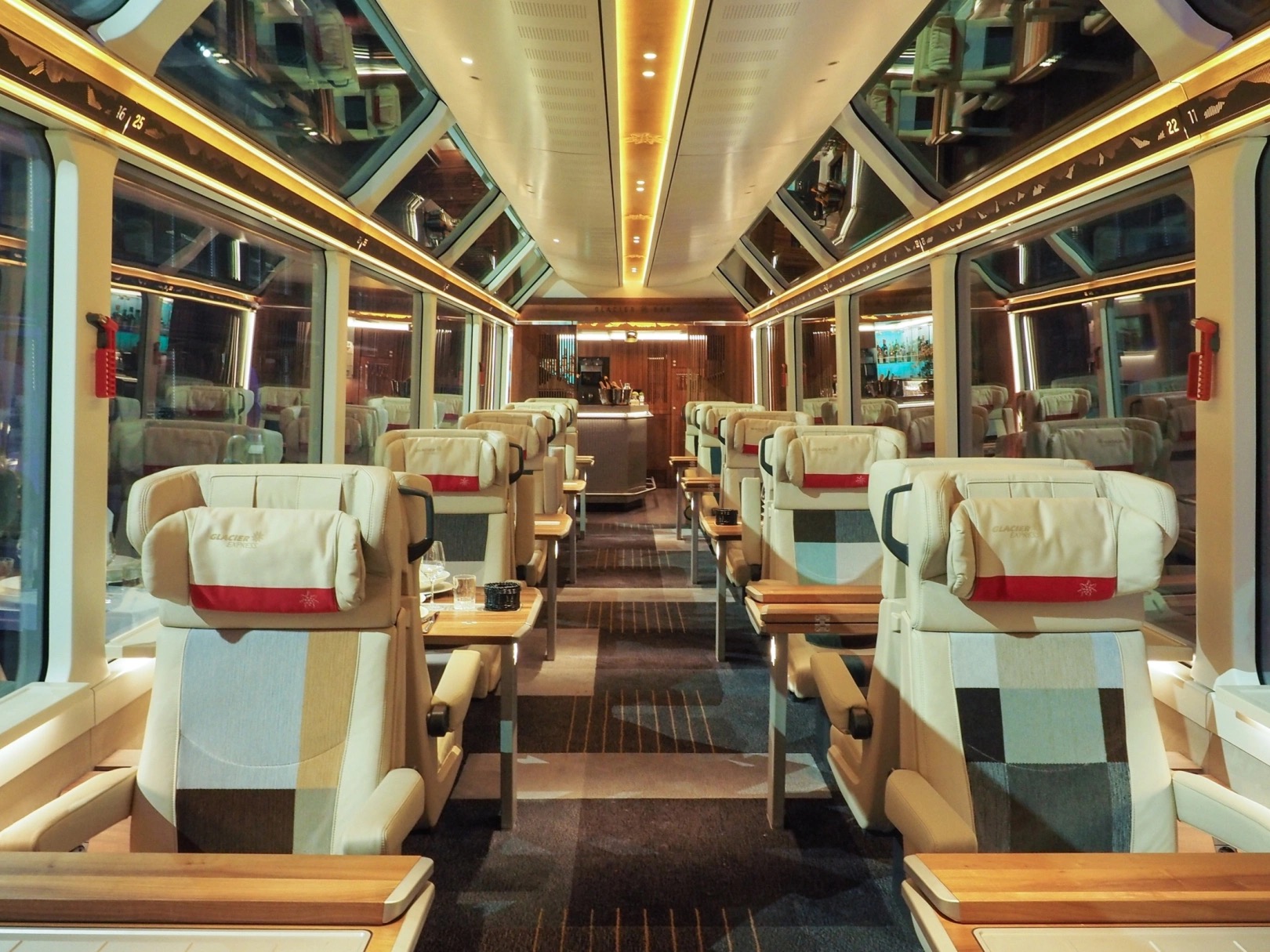 Excellence Class panoramic carriage interior